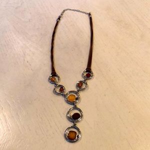 Lia Sophia Alex Vintage Brown Necklace
